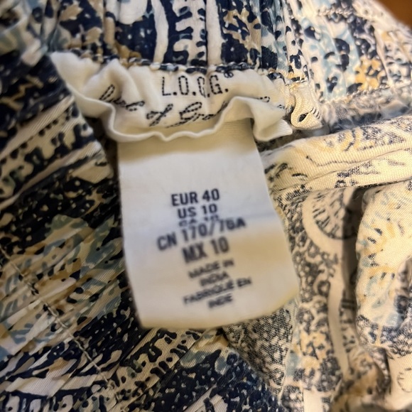 L.O.G.G Blue+White Patterned Skirt - Picture 3 of 3